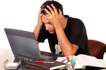 stressed student
